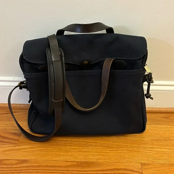 Filson Rugged Twill Original Briefcase Navy